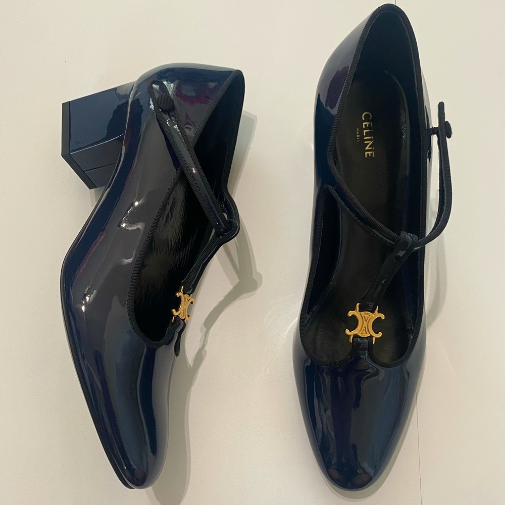 Authentic Celine Babies T-Bar Pump